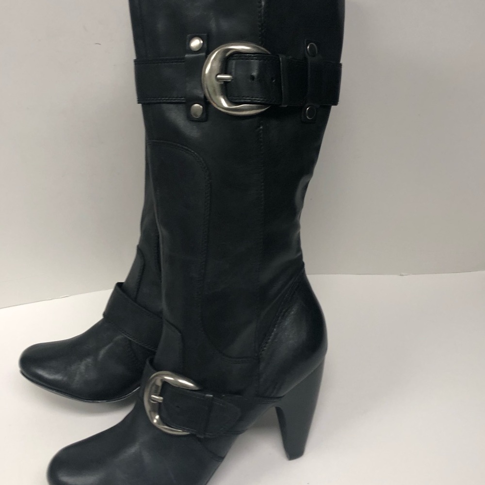 Kelly & Katie Black Leather Boots Size 10